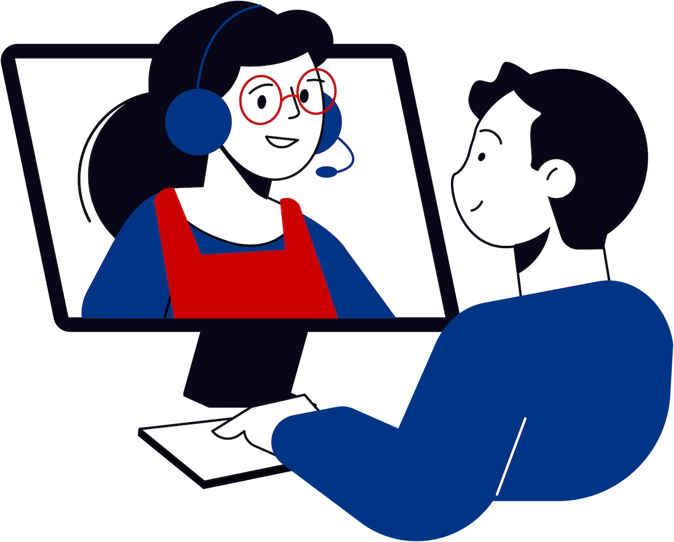 Illustrazione consulenza online Würth Consulting